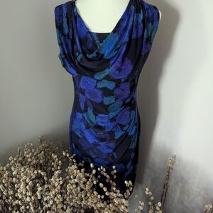 Coleen Lopez Stretchy Floral Slimming Dress L